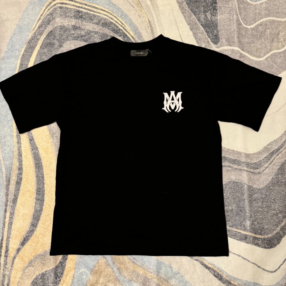 Amiri MA Logo Black Tee Mens Size Large